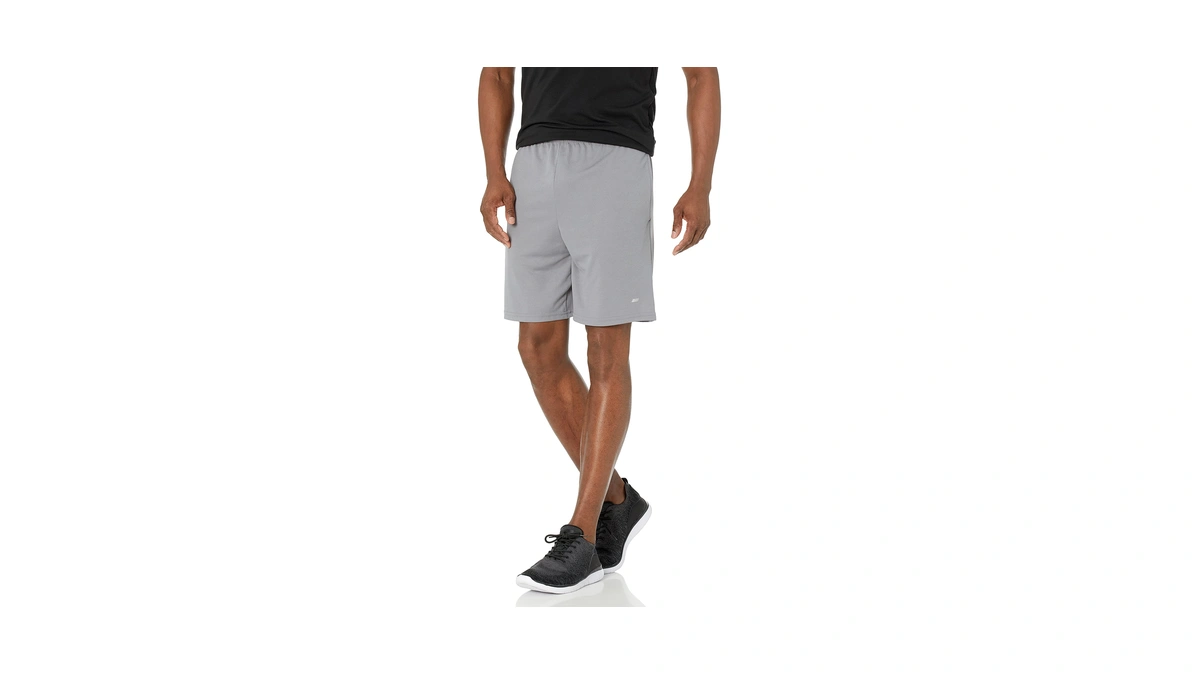 Amazon Essentials Men's Athletic Basketball Gym Shorts, Breathable Moisture Wicking,