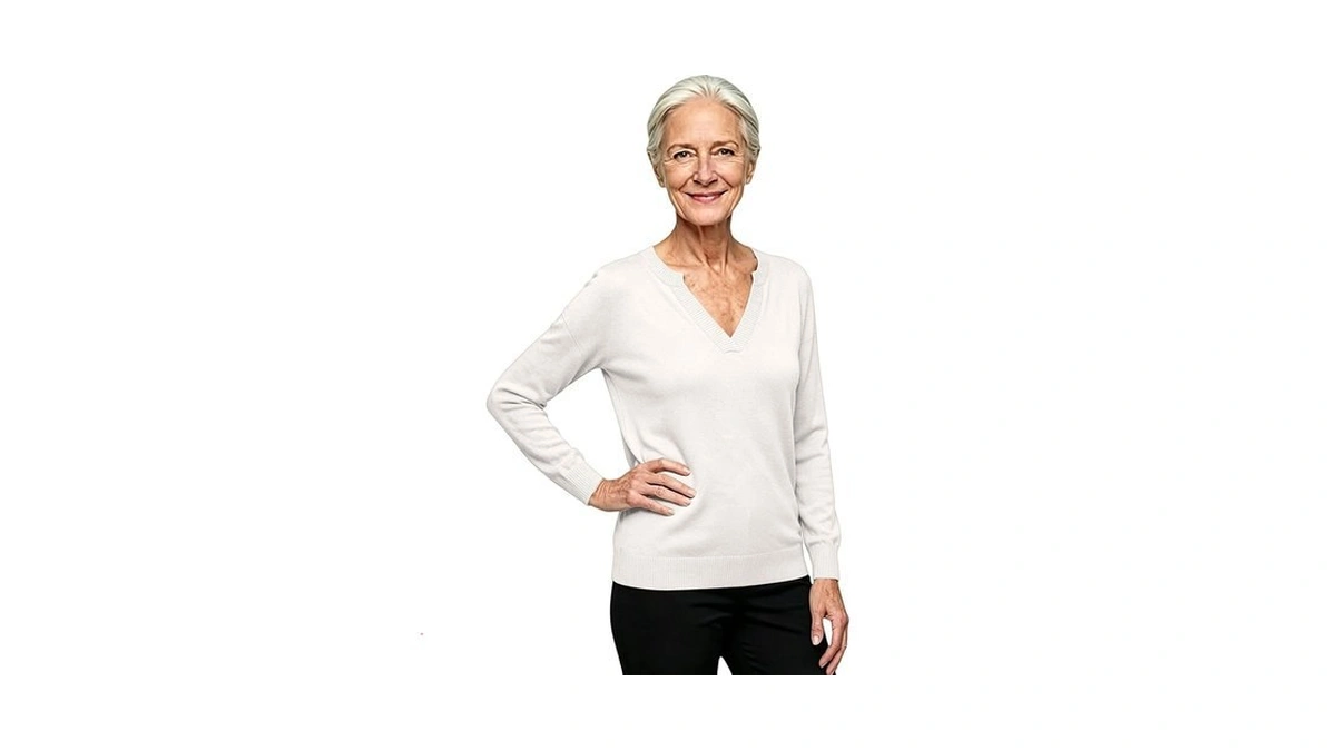 Cashmere Sweaters For Women Lightweight Knit V Neck Long Sleeve