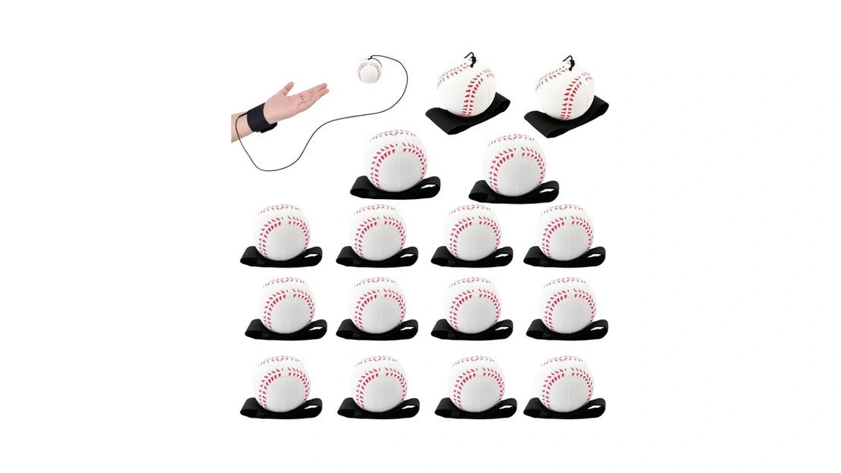 Sayaya 16 Pcs Wrist Return Ball On A String 2.36