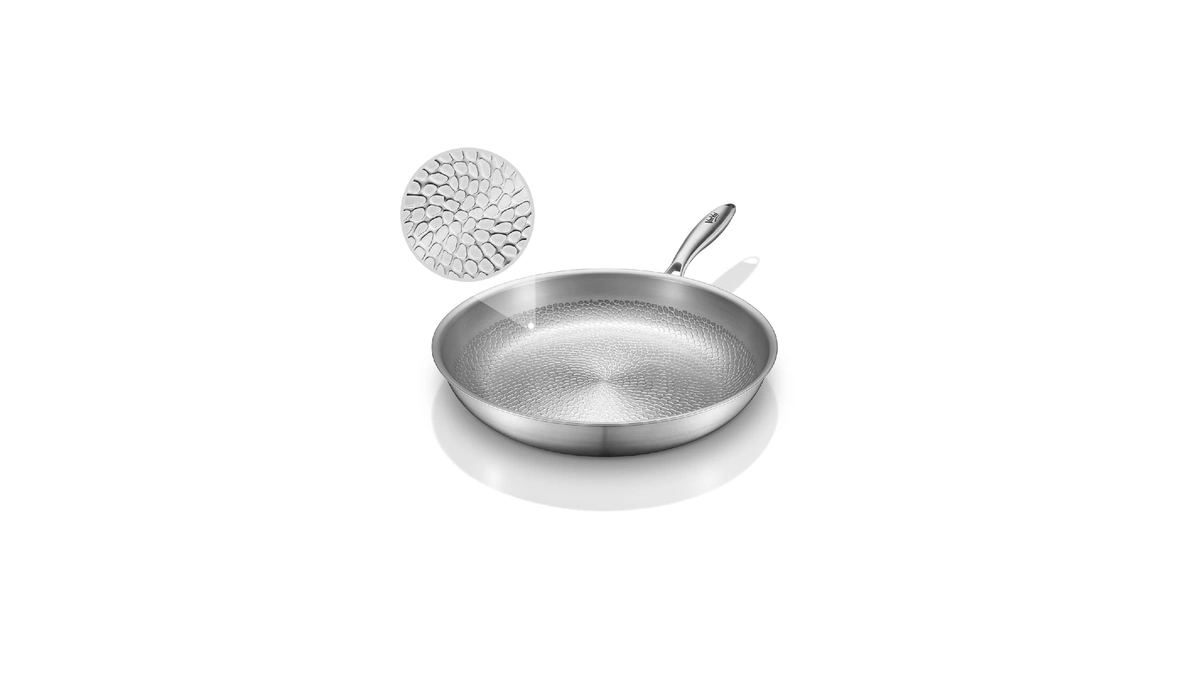 Vocvoi Titanium Pans For Cooking,12" Nonstick Pro Frying Cookware