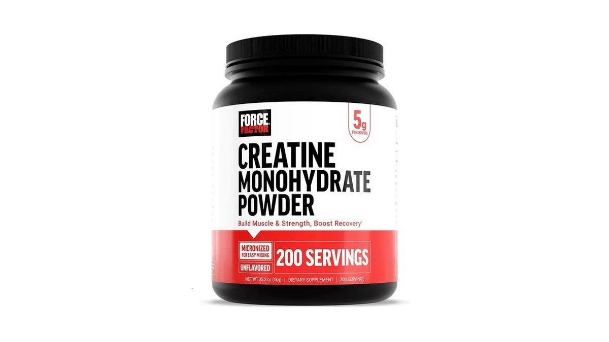 Force Factor Creatine Monohydrate Powder, 5g Dose, Micronized