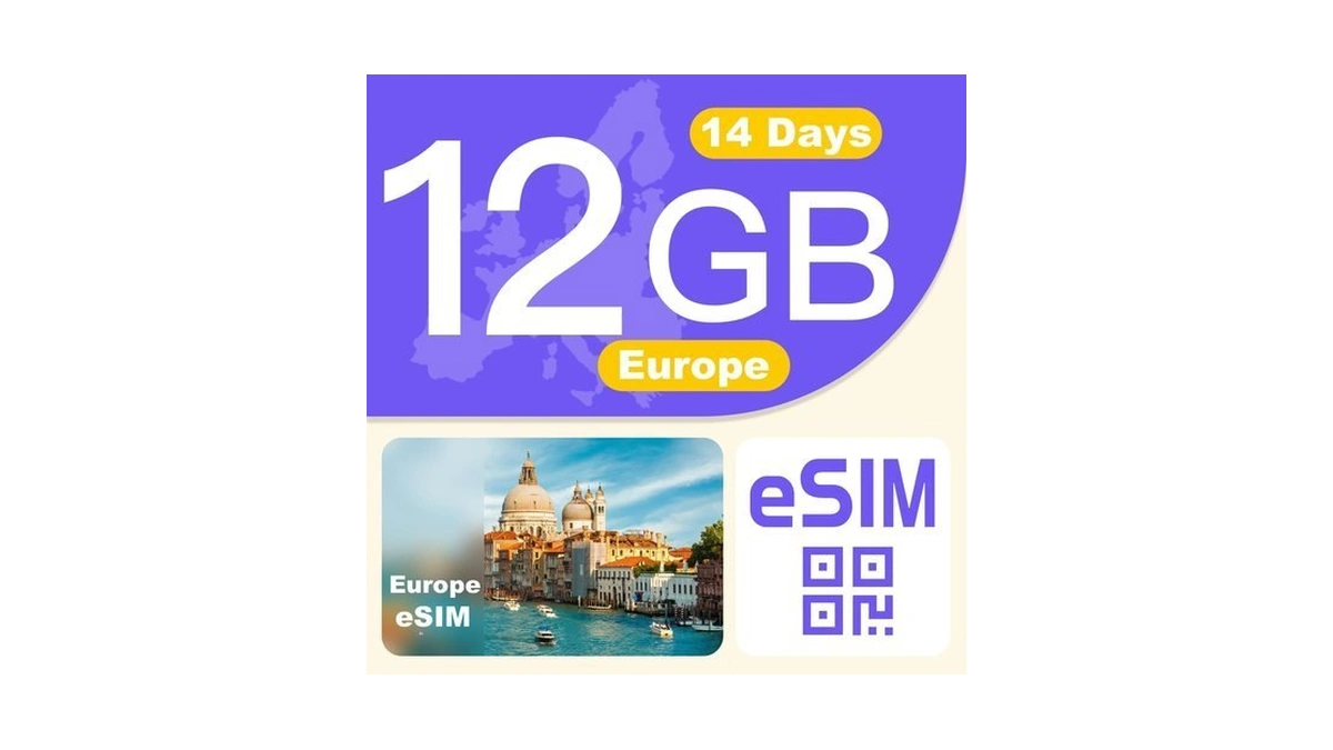 Europe Esim Card 12gb 14days - 4g Lte High-speed Network,
