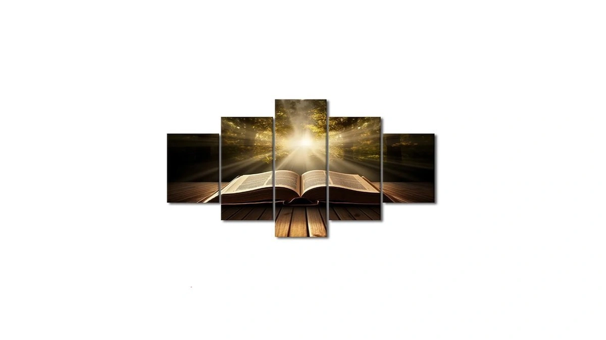 Bedroom Wall Decor Mystical Book Of Faith Canvas Painting Wall