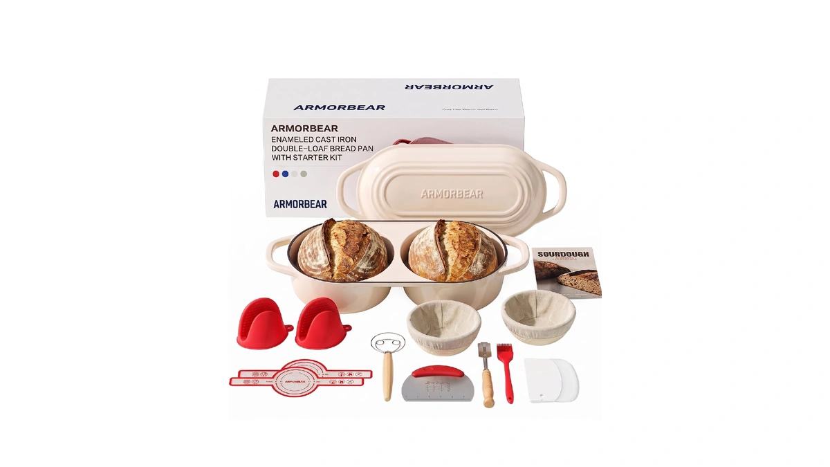 Sourdough Bread Baking Kit With Double Loaf Cast Iron Bread
