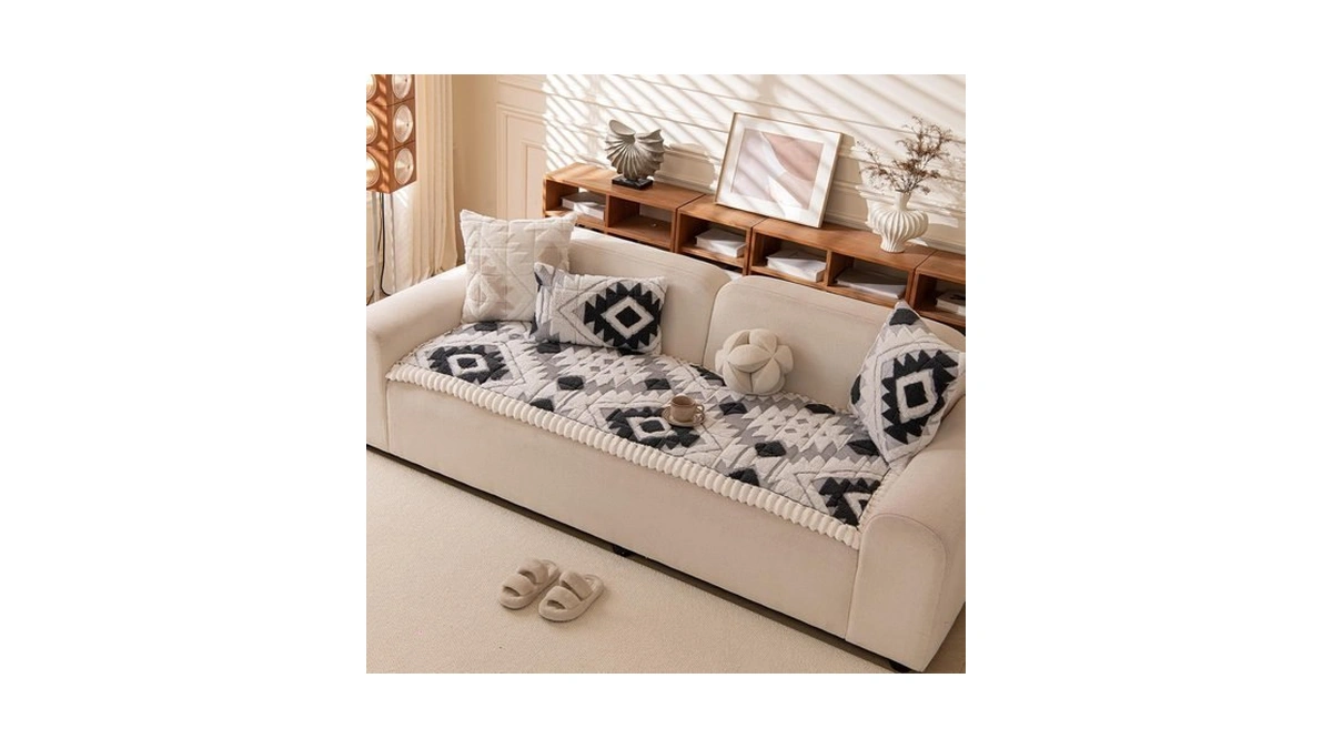 Feyocn Boho Couch Covers For Pets Washable Sofa Covers For