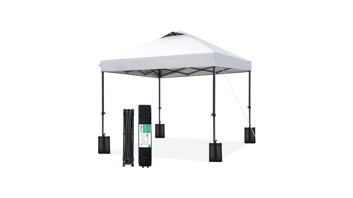 Jearey 10x10 Pop Up Canopy Tent, Easy Up Outdoor Market