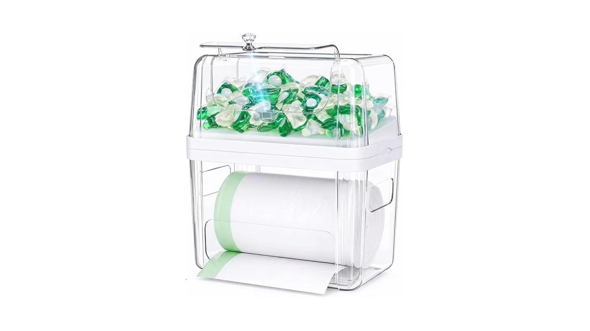 Delamu 3 In 1 Trash Bag Holder Dishwasher Pod Holder