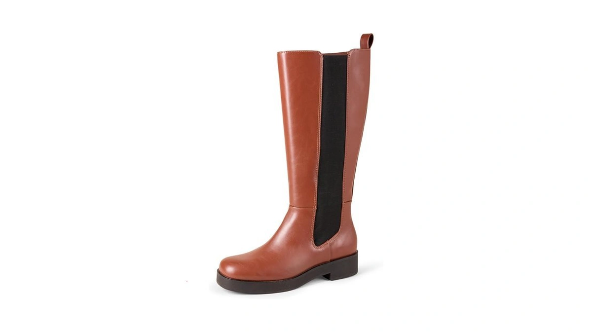 Amazon Essentials Women's Tall Gusset Boot With Square Toe And