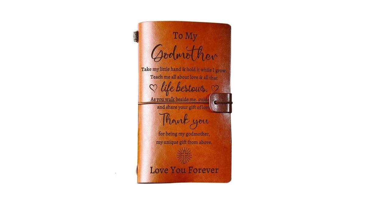 Prstenly Godmother Gift, Godmother Proposal Gift Leather Journal