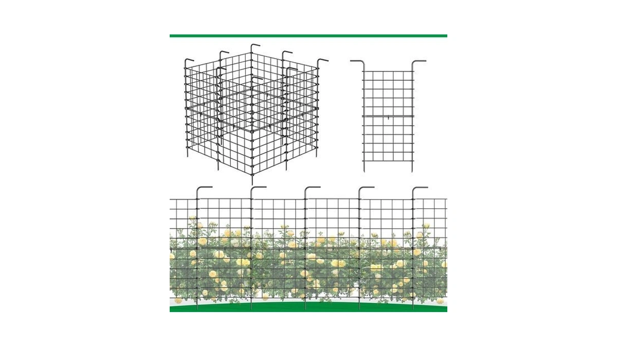 32 Pack Decorative Garden Fence, 24 In H X 22