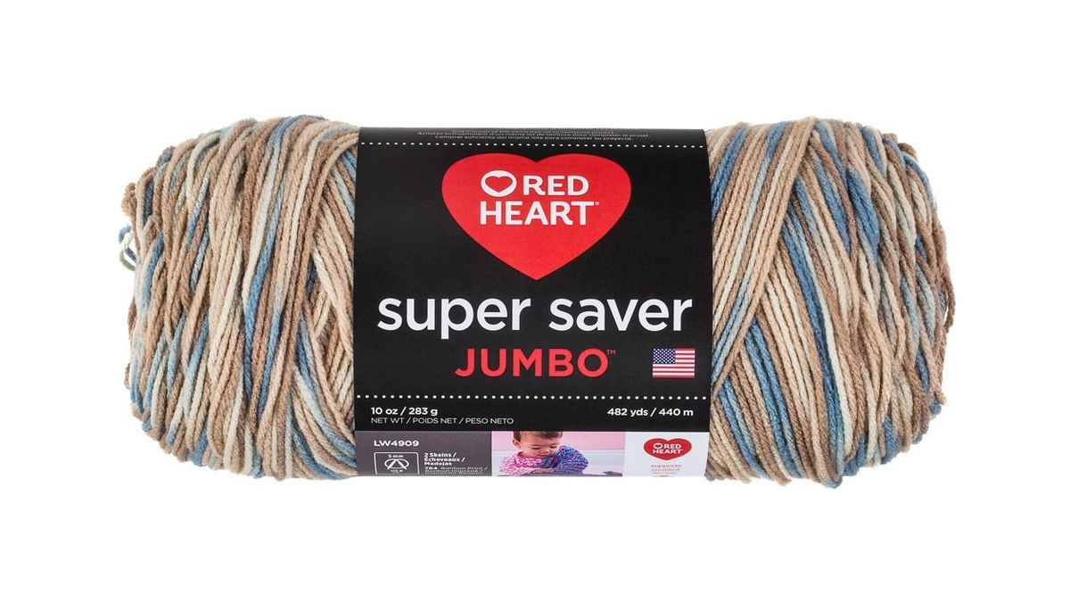 Red Heart Super Saver Jumbo Yarn, Mirage