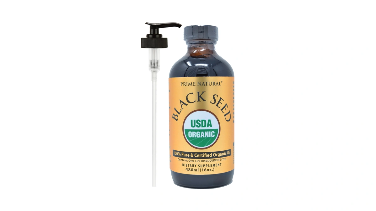 Prime Natural Organic Black Seed Oil Cold Pressed Black Cumin