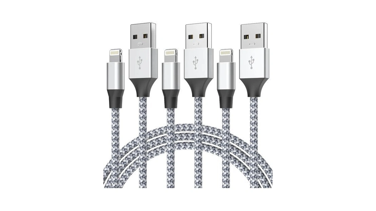 Durable Iphone Charger Cord 6ft 3pack [apple Mfi Certified] Lightning