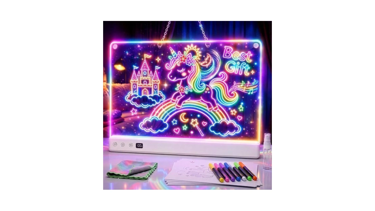 Rechargeable Led Drawing Board For Kids Birthday Christmas Gift For