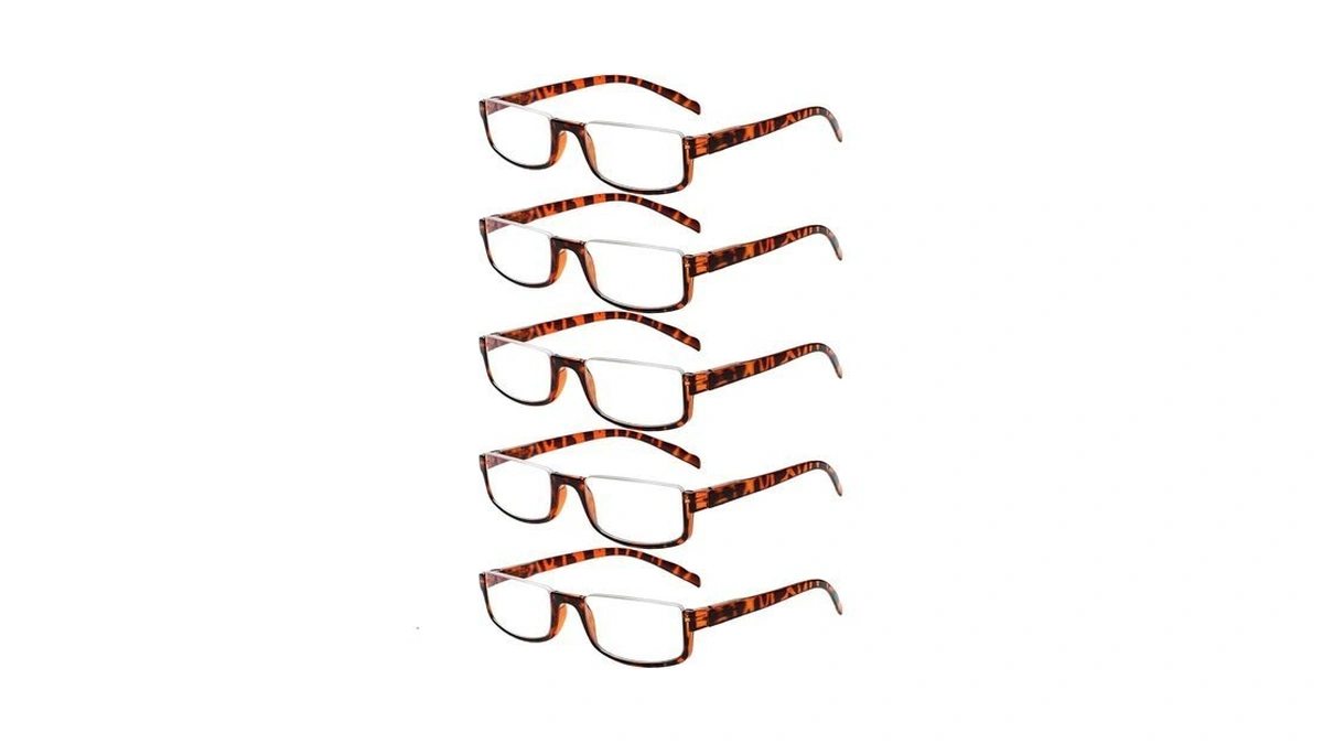 Kerecsen Half Frame Reading Glasses For Men & Women, Lightweight
