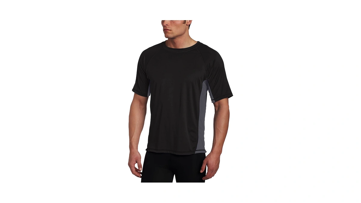 Kanu Surf Men’s Swim Shirt With Short Sleeves – Upf