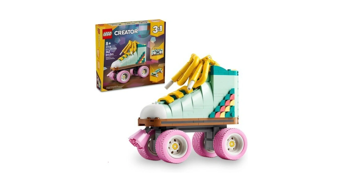 Lego Creator 3 In 1 Retro Roller Skate Building Kit,