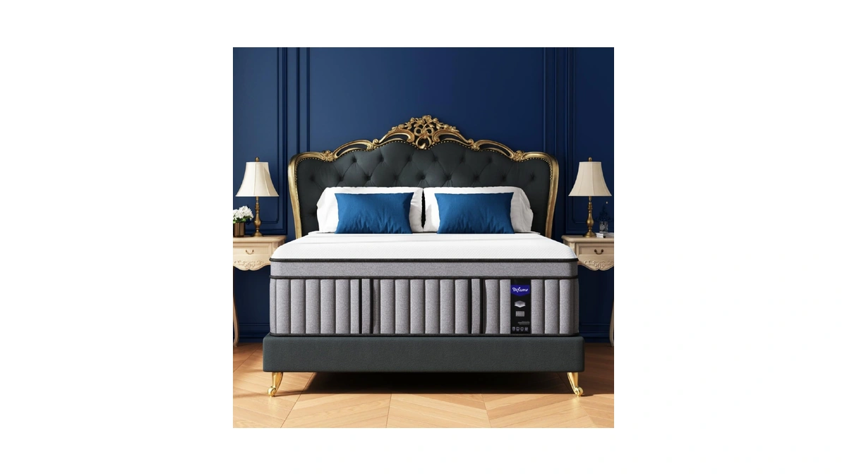 Upgraded Luxury 18 Inch King Size Hybrid Mattress In A