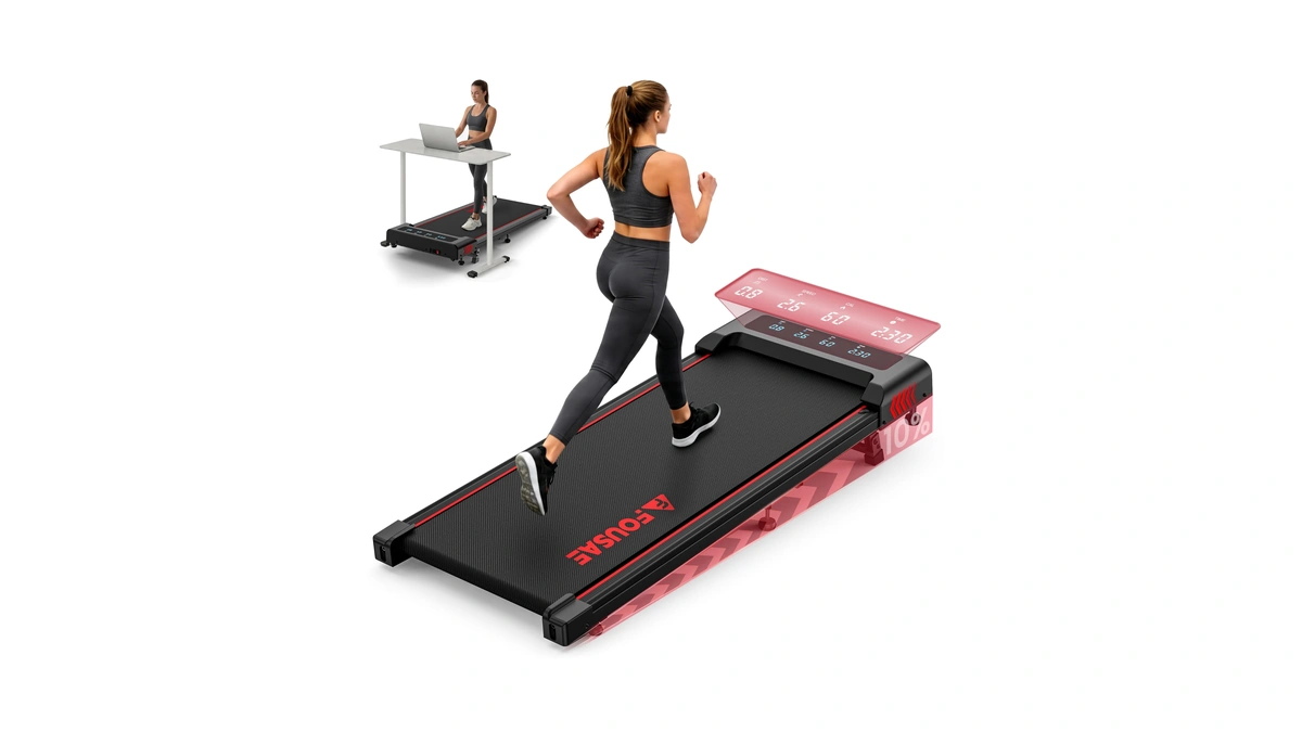 Walking Pad With Incline, Fousae 6.2mph Walking Pad Under Desk