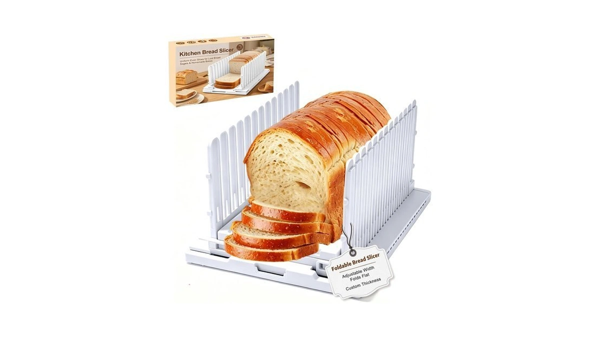 Bread Slicer For Homemade Bread With 7.87 '' Adjustable Width
