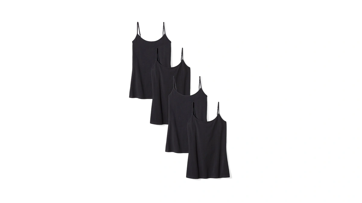Amazon Essentials Women's Slim-fit Camisole With Adjustable Straps, Layering Cami,