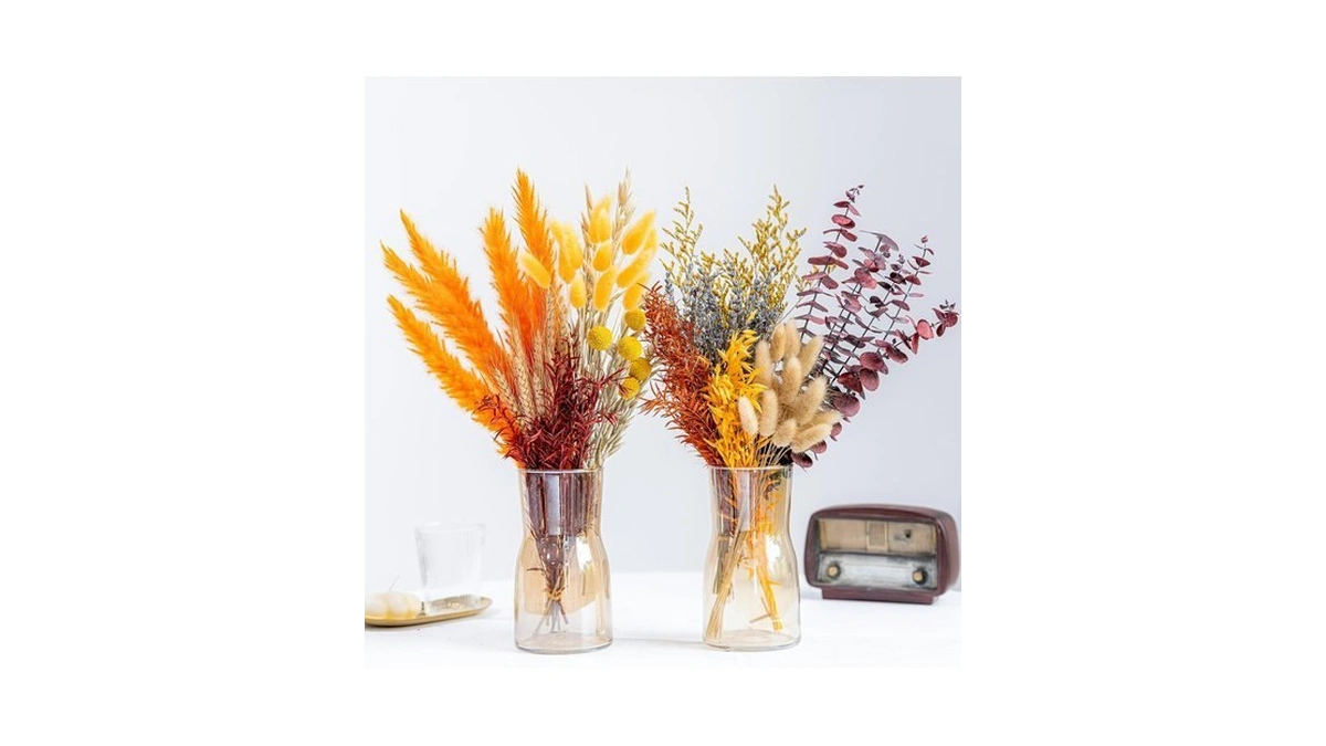 12 Kind Dried Flowers Set - Fall Decor Preserve Flowers