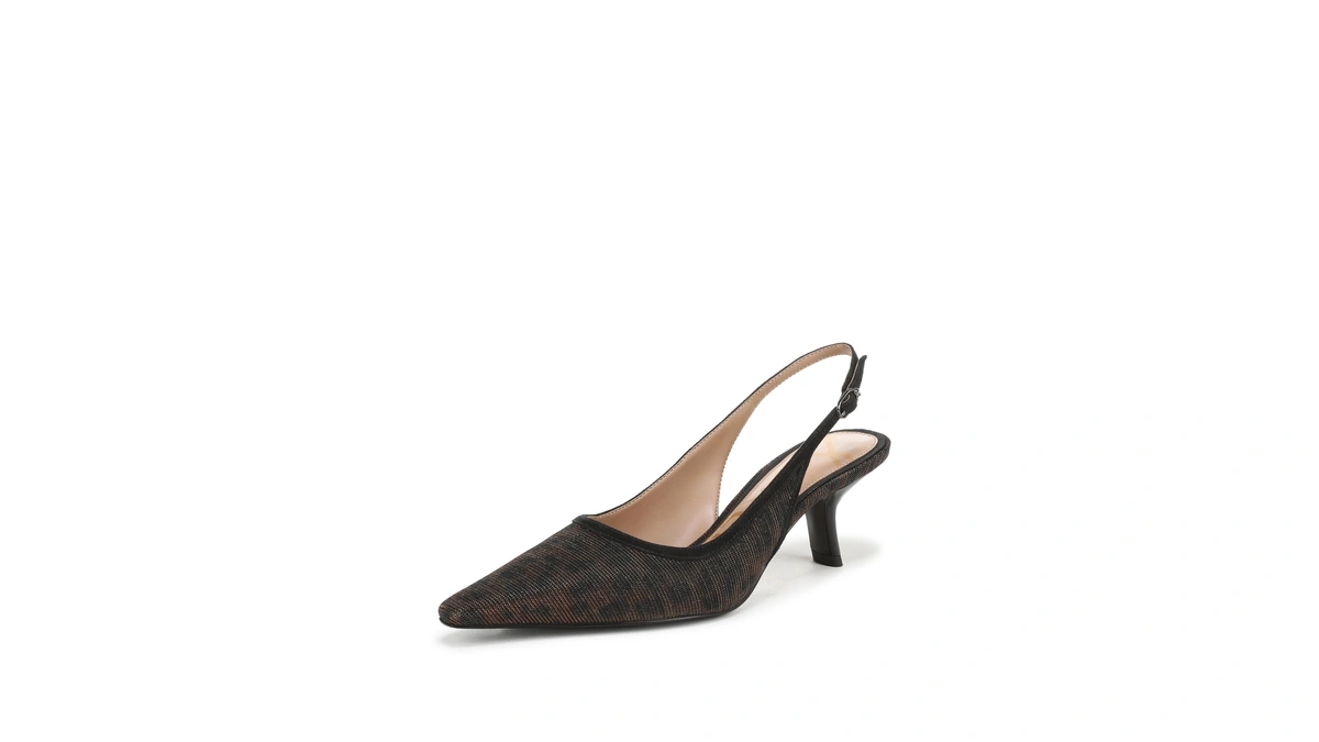 Sam Edelman Women's Bianka Sling Pump Gilded Brown Leopard Glitz