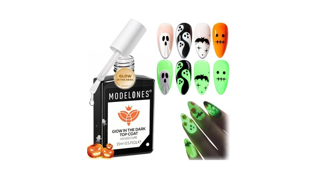 Modelones Glow In The Dark Gel Top Coat Clear No