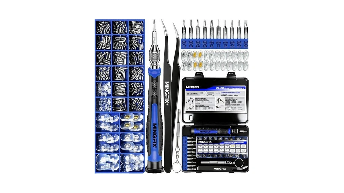 Eyeglass Sunglass Repair Kit,mingfix Magnetic Eye Glasses Repairing Tool Kit