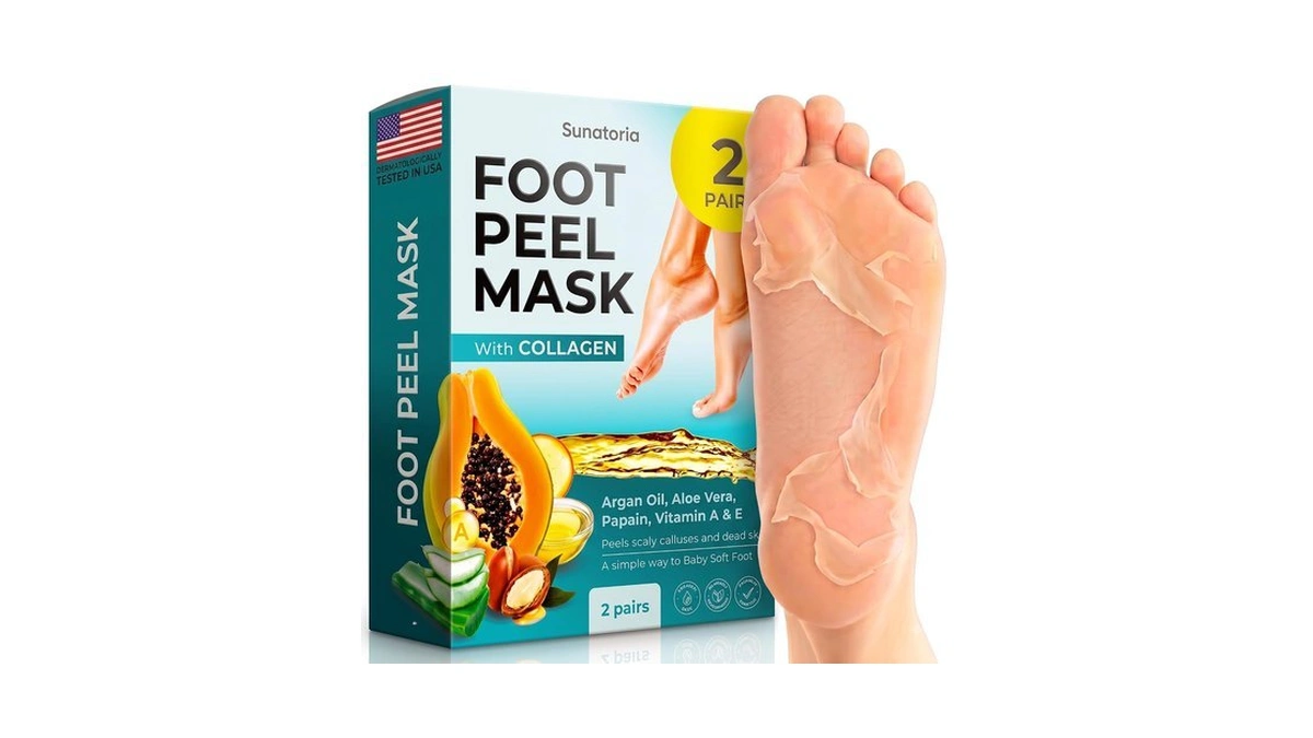 Sunatoria Foot Peeling Mask - Foot Peel For Dry Cracked