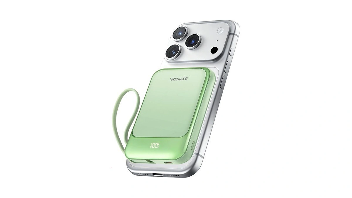Magnetic Power Bank 10000mah, Wireless Portable Charger With 15w Max