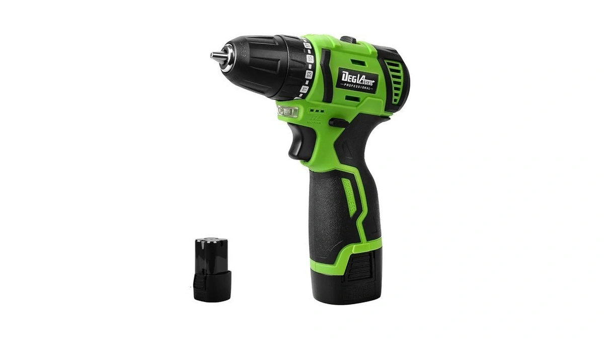 16.8v Cordless Drill, Deglasers Brushless Power Drill With Battery And