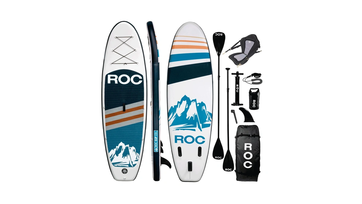 Roc Inflatable Stand Up Paddle Board 10' 6" With Premium