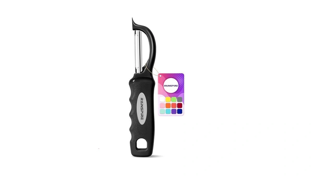 Swivel Vegetable Peeler Soft Comfort Handle Sturdy Long-lasting 1pcs Black