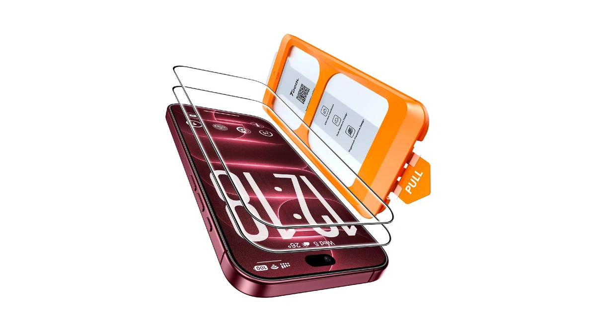 Tocol For Iphone 18 Pro Screen Protector, Easy Installation