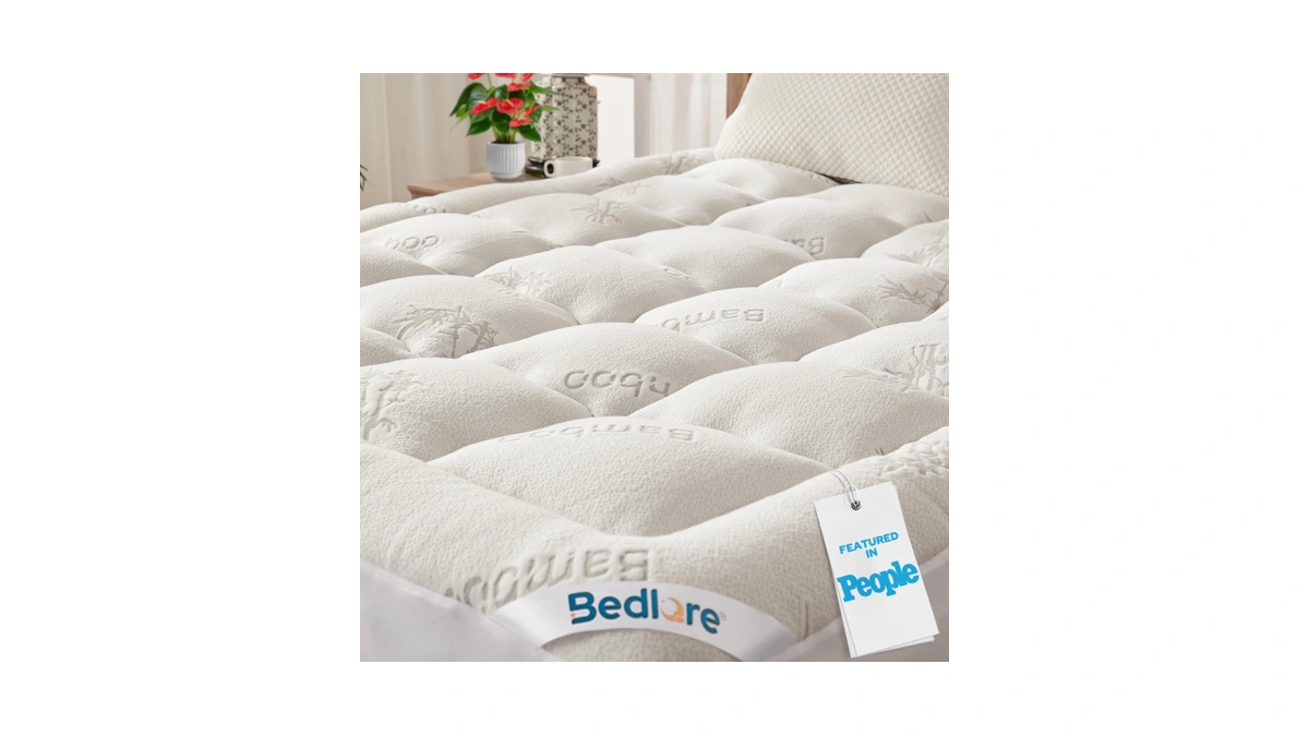 Bedlore Full Size Mattress Topper, Thick Soft Pillow Top Bed