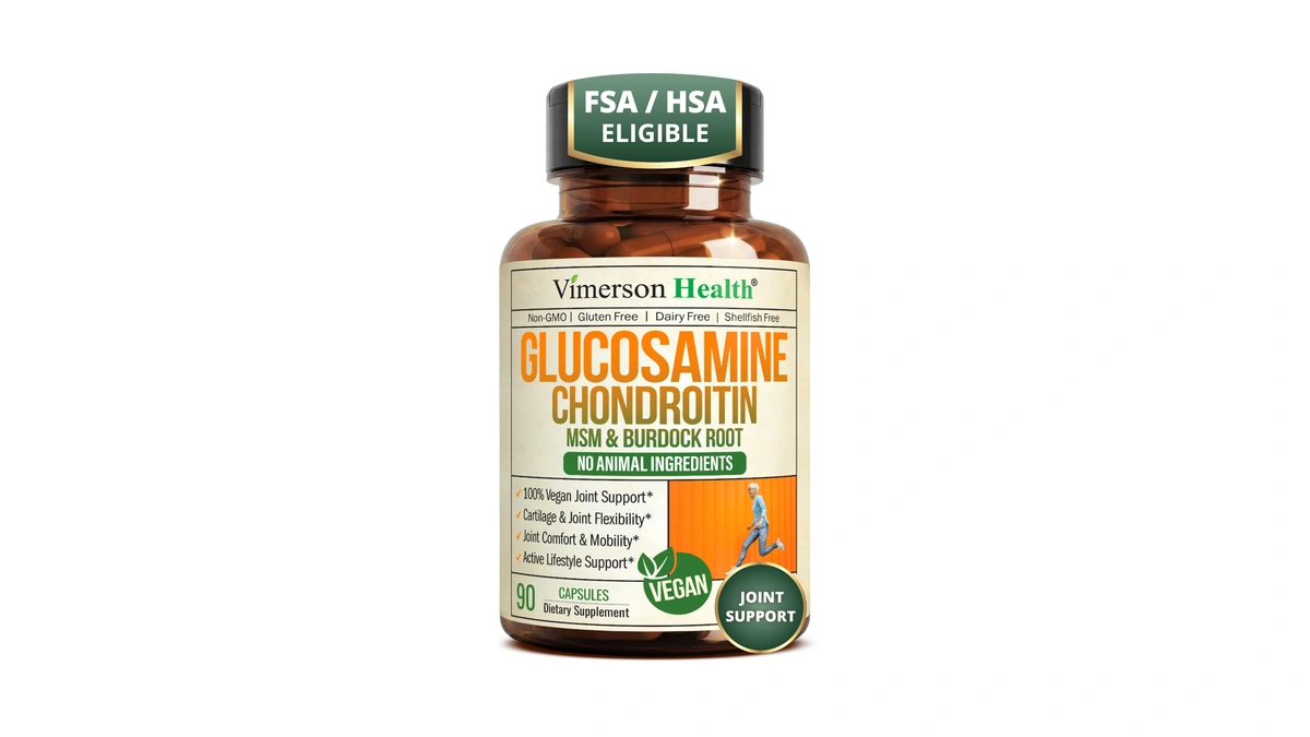 Vegan Glucosamine Chondroitin Msm Joint Supplements For Women & Men