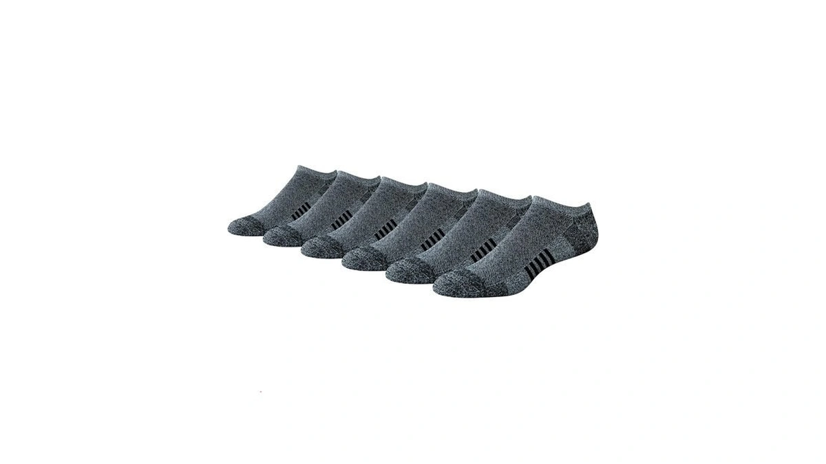 Amazon Essentials Men's Performance Cotton Cushioned Athletic No-show Breathable Gym