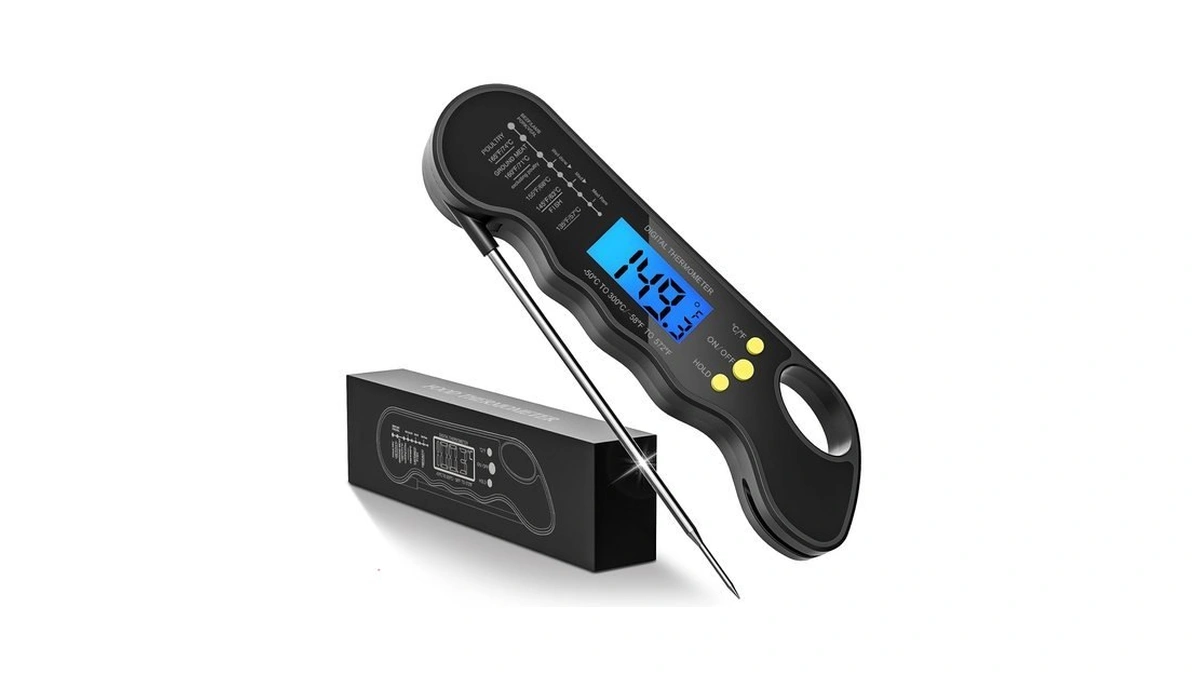 Instant Read Meat Thermometer, Fast & Accurate Digital Food Thermometer