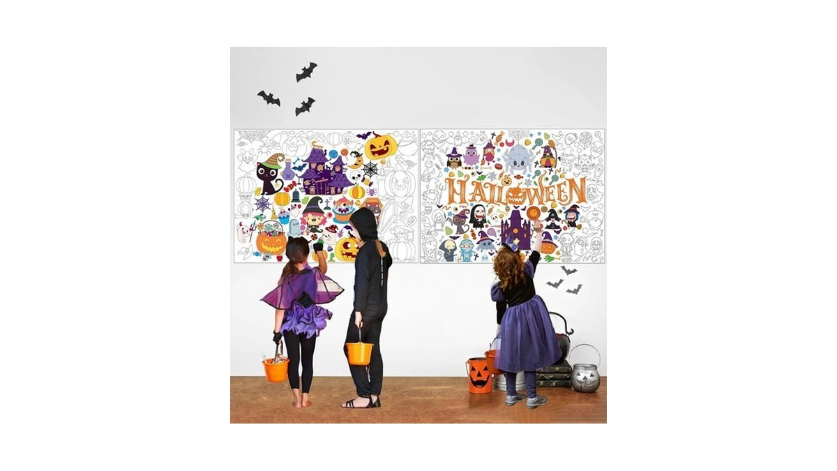Rossorha 2 Pack Halloween Giant Coloring Posters For Kids, 43.3