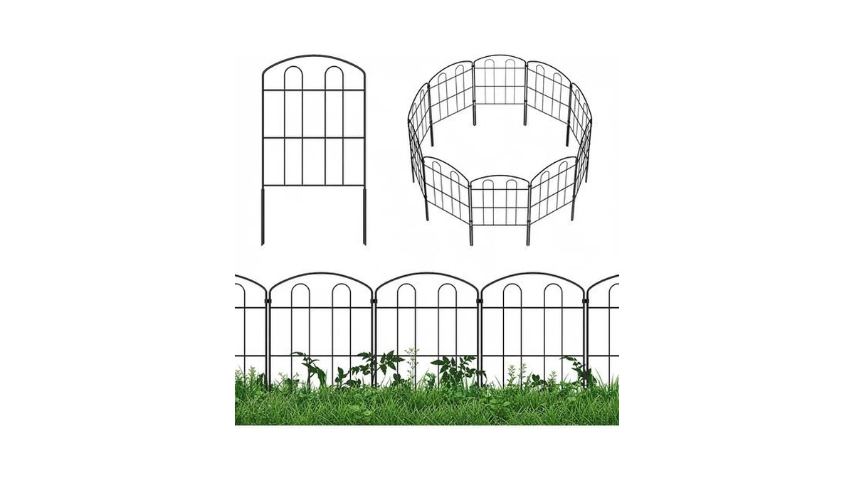 Caduke 20 Pack Garden Fence Border, 24in X 22ft