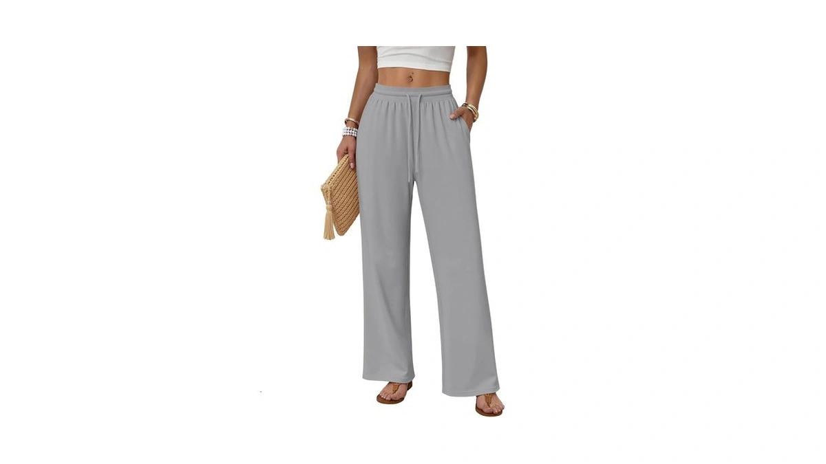 Jekaoyi Womens Wide Leg Casual Pants High Waist Lounge Pants