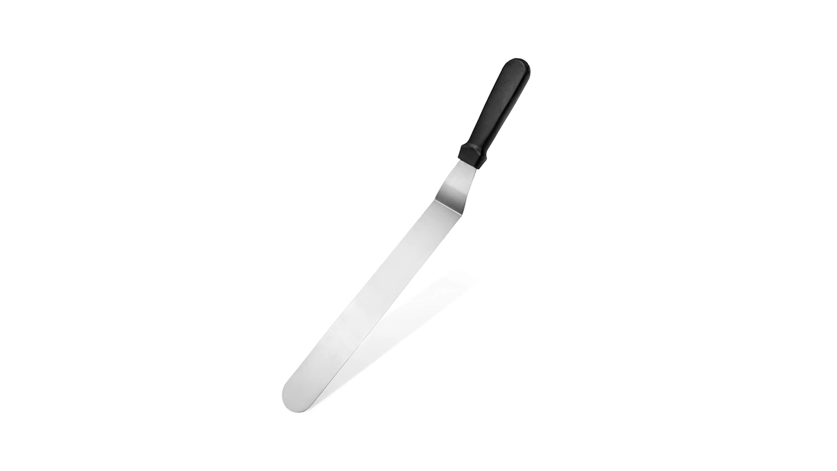 New Star Foodservice Angled Icing Spatula, 14 Inch Blade, 19