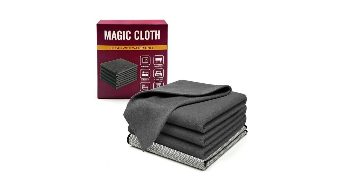 Magic Cloth Magic Cleaning Cloths 5-pack, Reusable Microfiber Thickened Cleaning