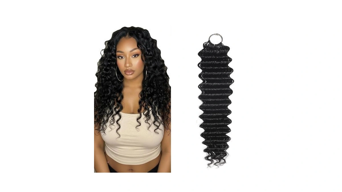 Ladrxadr Human Crochet Hair For Black Women Deep Wave Invisible