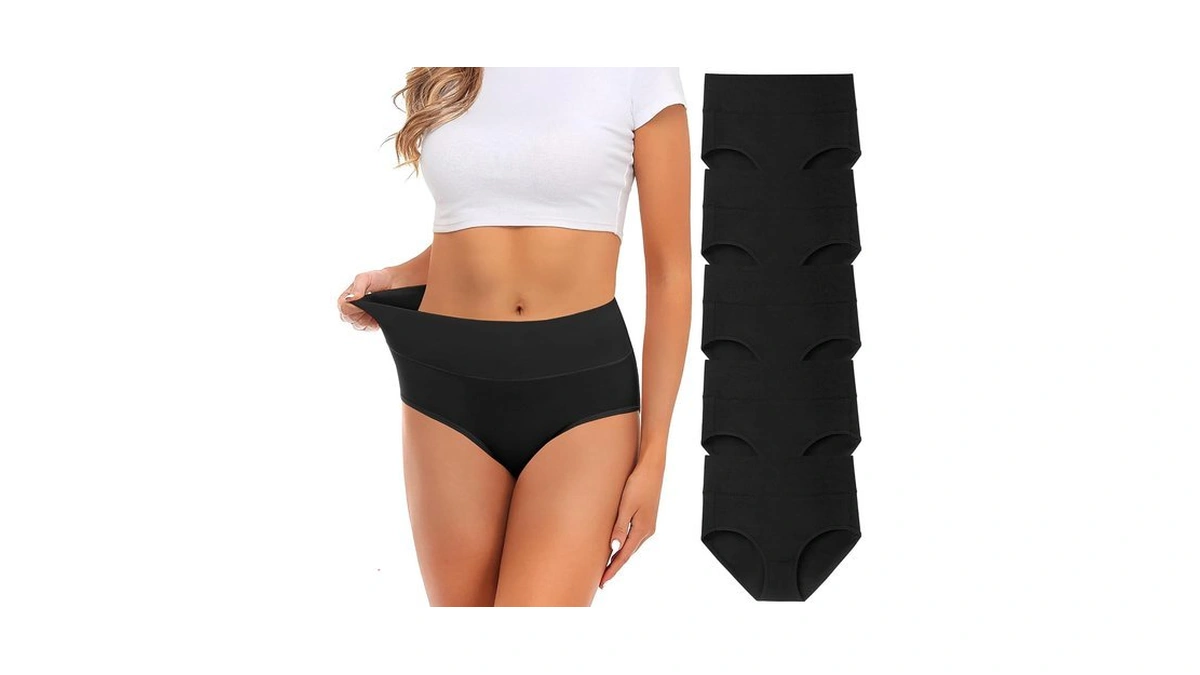 Ummiss Womens Underwear,cotton Mid Waist No Muffin Top Full Coverage