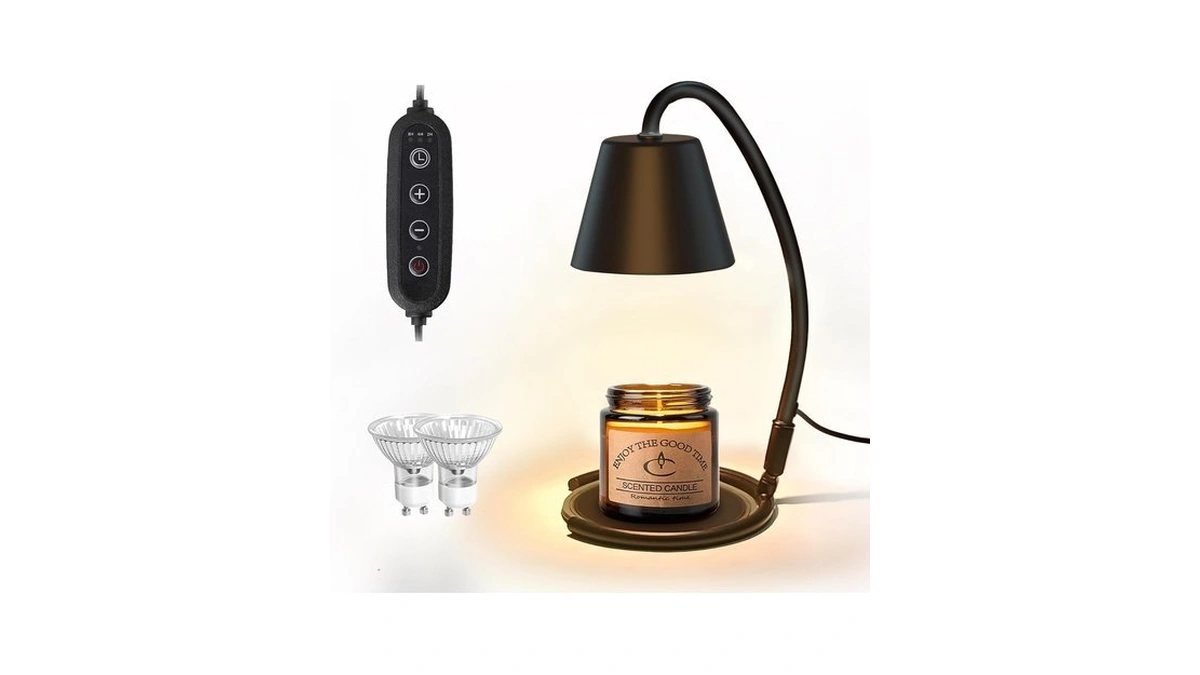 Aulaxyee Candle Warmer Lamp With Timer, Dimmable For Jar Candles,
