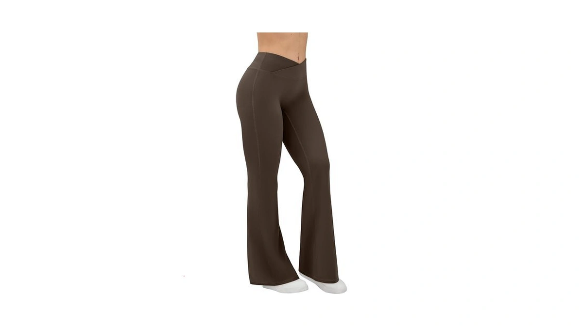 Euyzou Yoga Pants Women High Waist Casual Soft Crossover Straight