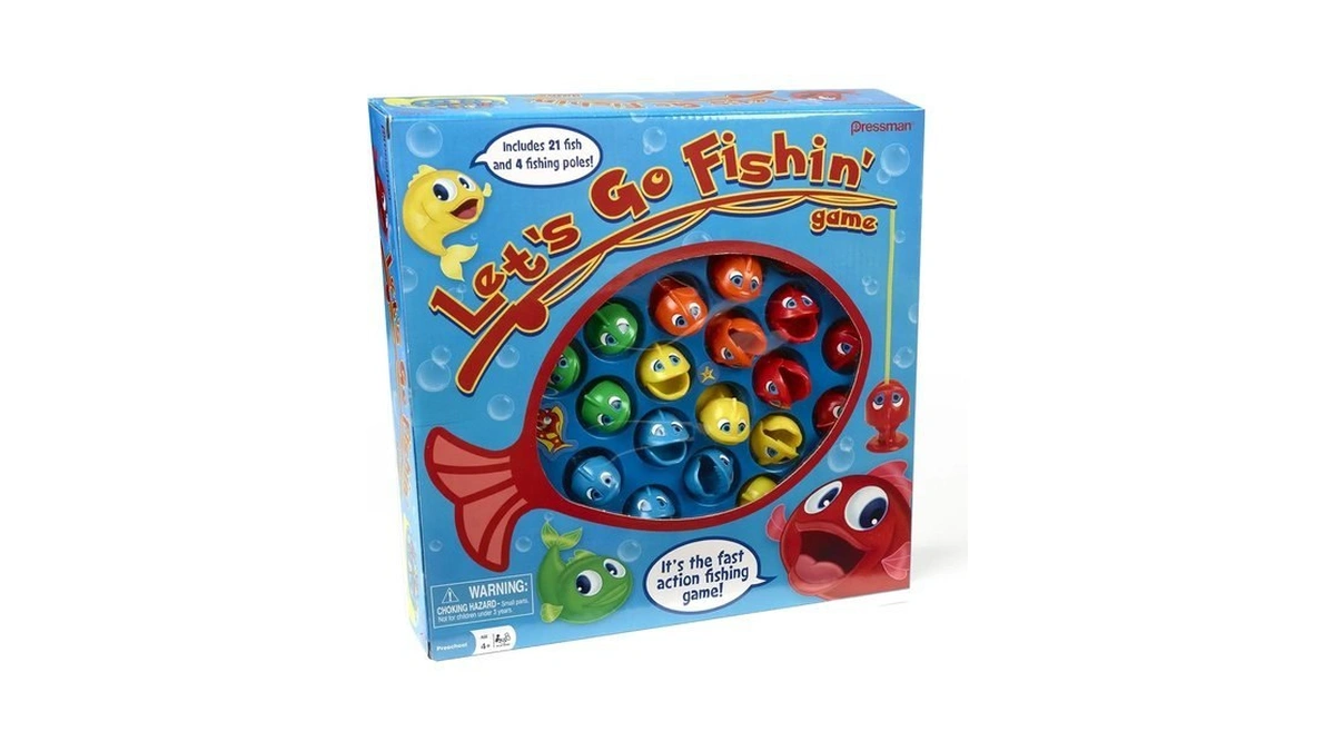 Let's Go Fishin' Game By Pressman - The Original Fast-action