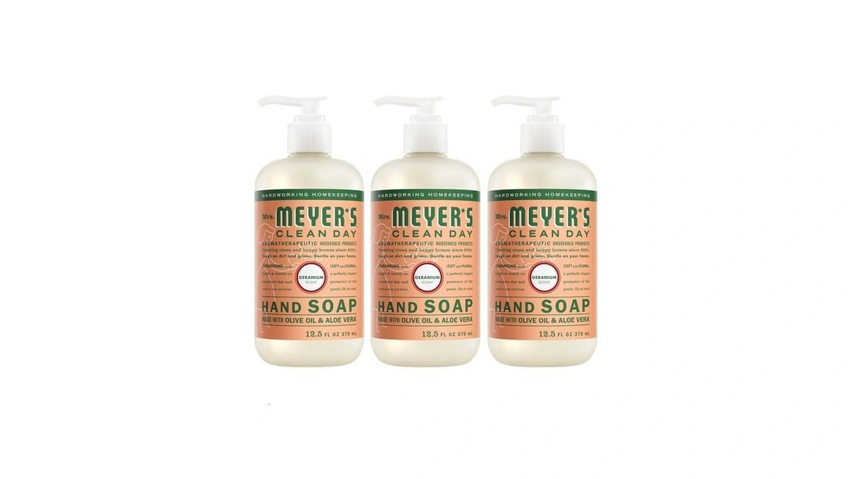 Mrs. Meyer's Clean Day Liquid Hand Soap, Geranium, 12.5 Fl